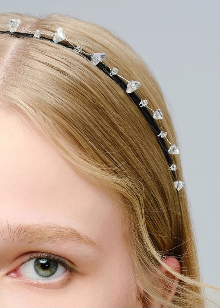 Crystal Snowy Wonderland Exquisite Craft Thin Headband - MAIXUN