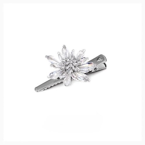 Ice and Snow Secret Realm Sparkling Snowflake Bangs Clip Side Hair Clip - MAIXUN