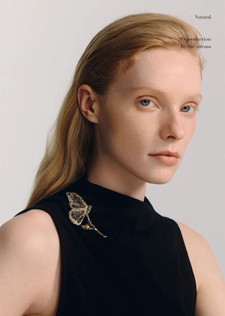 Niche Design Light Luxury Vintage Butterfly Brooch Suit Accessory - MAIXUN