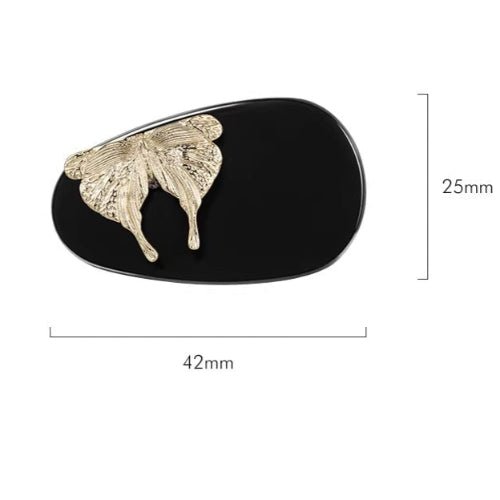 Night Color Golden Butterfly Hair Pin Clip for Bangs - MAIXUN