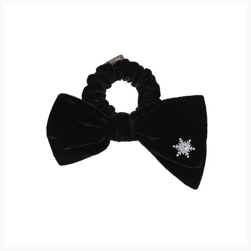 Shimmering Snowflake Velvet Bow Hair Ties - MAIXUN