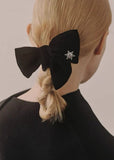 Shimmering Snowflake Velvet Bow Hair Ties - MAIXUN